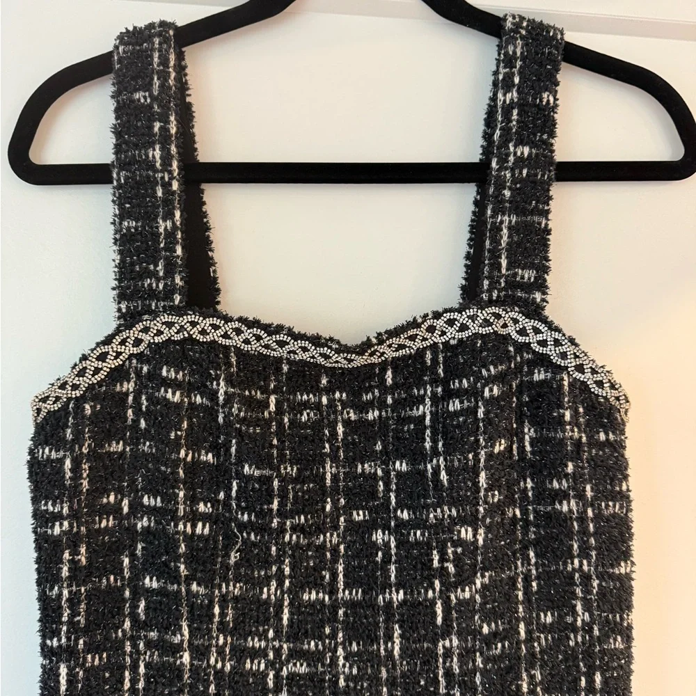 Alice + Olivia Black and White Tweed Dress - Picture 7 of 10